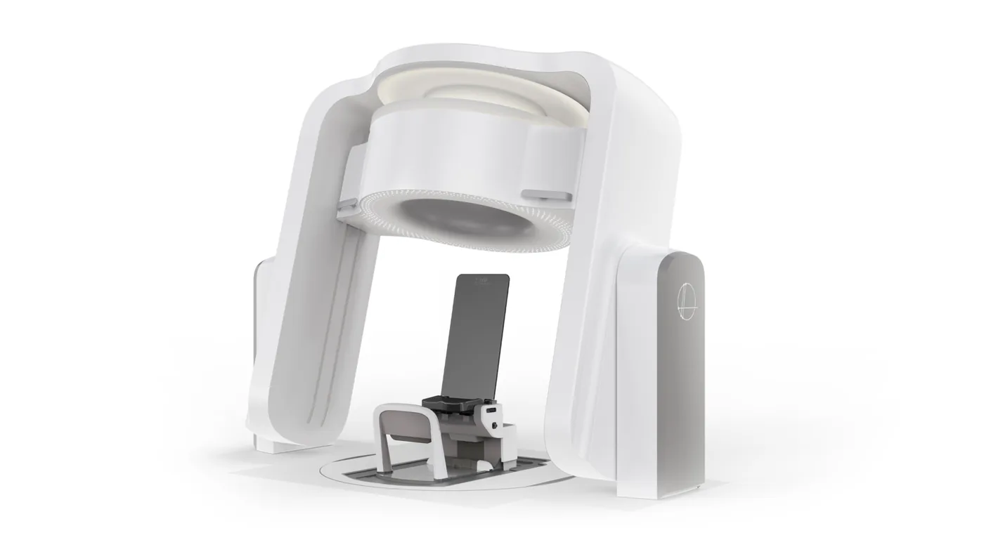 Rendering: Eve-Positionierungssitz unter dem Upright-CT